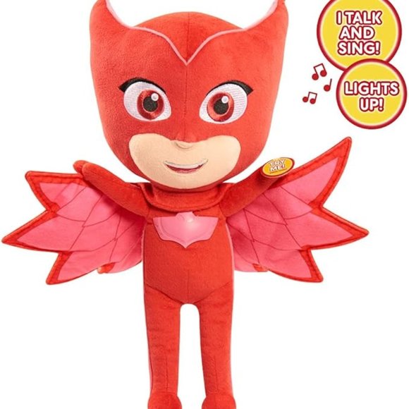PJ Masks Sing & Talking Feature Plush, Owlette, Kid Toys for Ages 3 Up Just Play - Picture 2 of 4